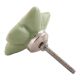 Pea Green Ceramic Flower Cabinet Knob Online